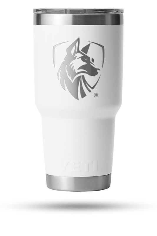 White 30 oz Yeti Tumbler